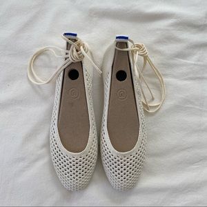 Rothy’s shoes | The Square Wrap in Blanc Mesh